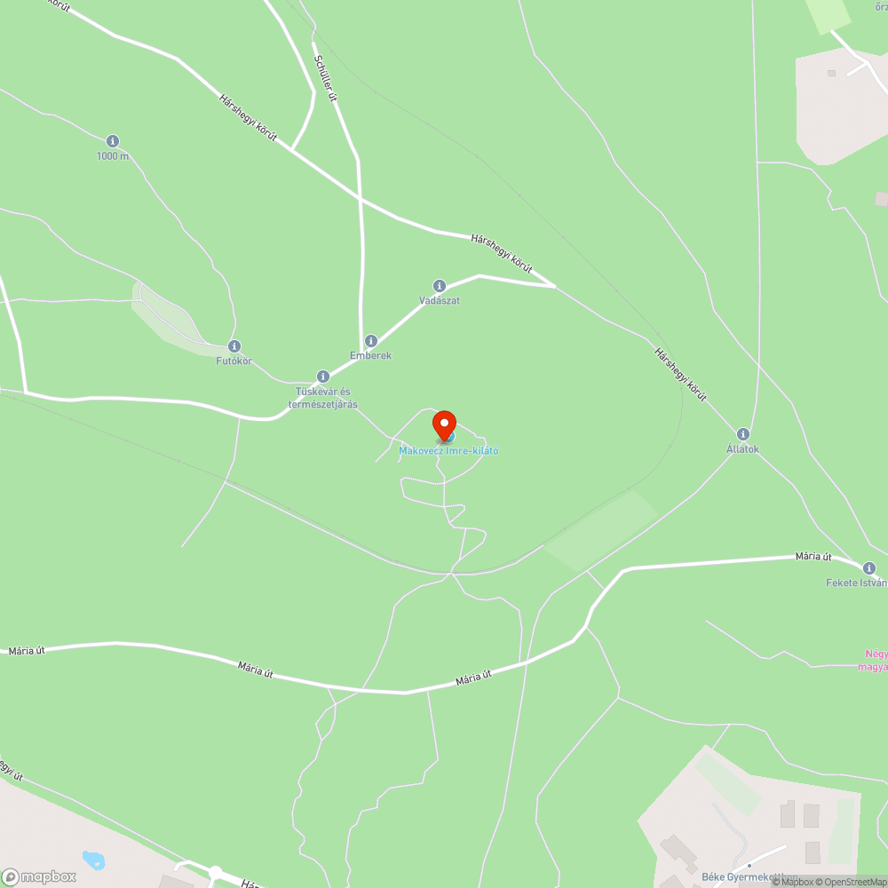 Kis-Hárs-hegyen kidöntött tűzvédelmi tájékoztató tábla bejelentés helye