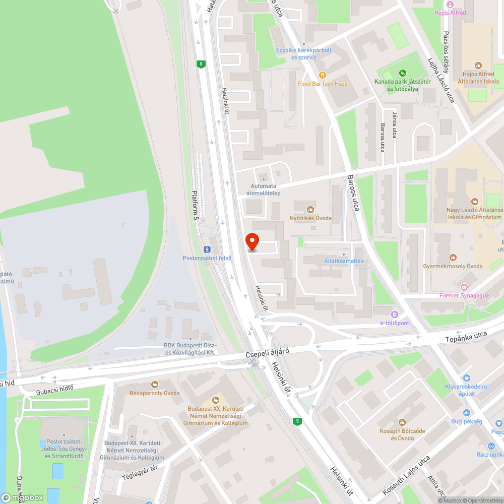 Elhagyott autók bejelentés helye