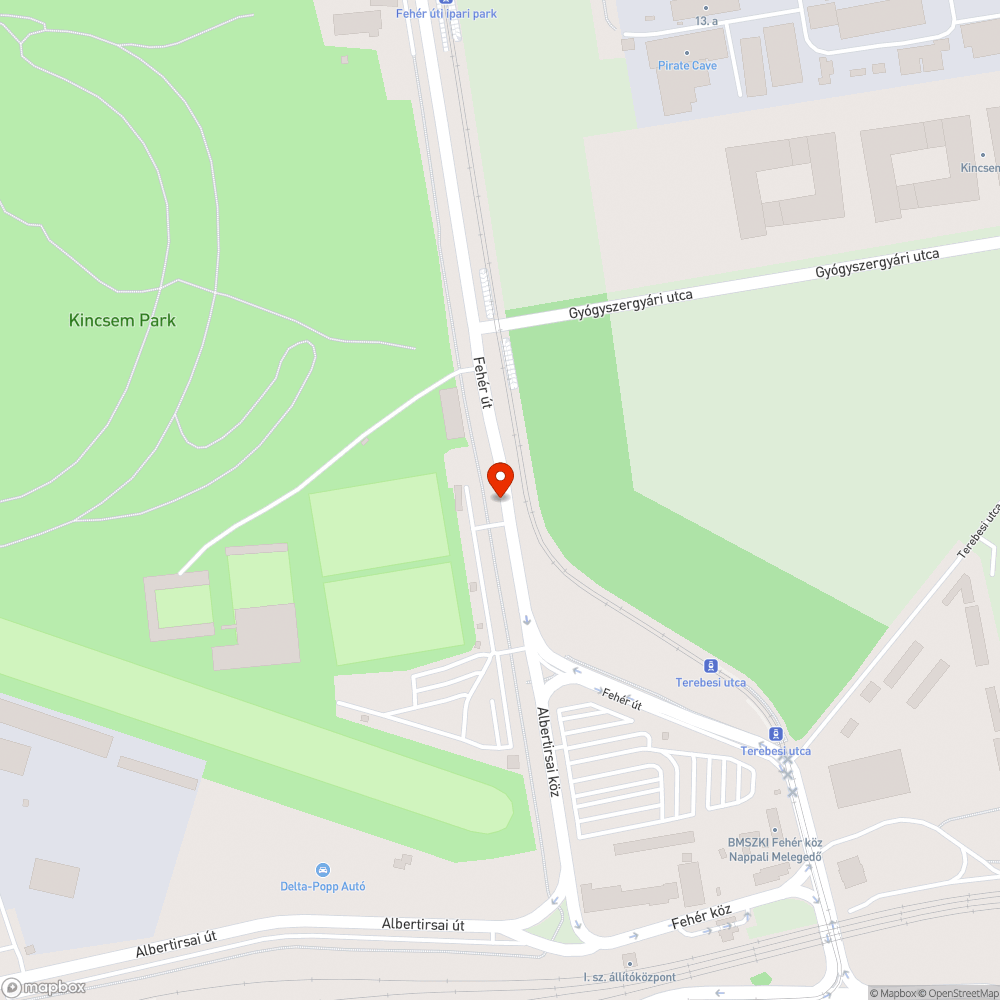 További vedlő táblák a Fehér úton bejelentés helye