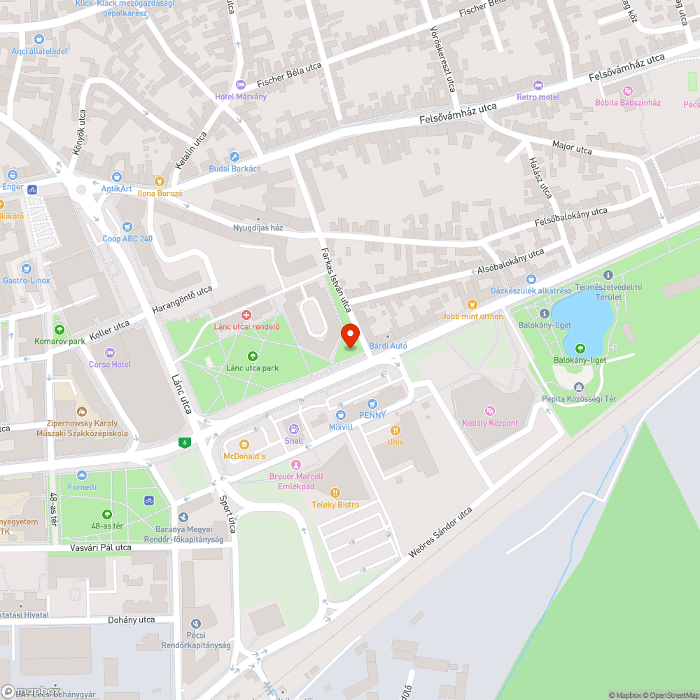 Elhagyott bója bejelentés helye