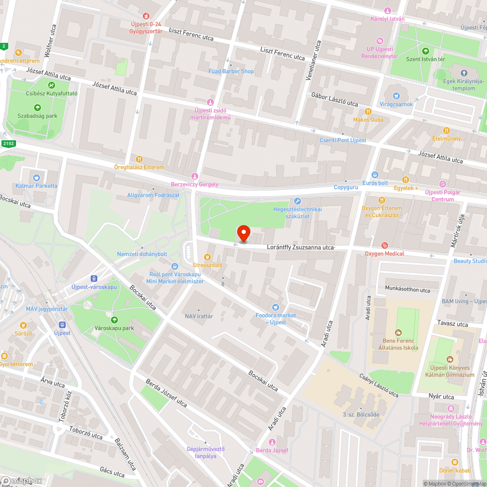 Jelentős méretű kátyú bejelentés helye