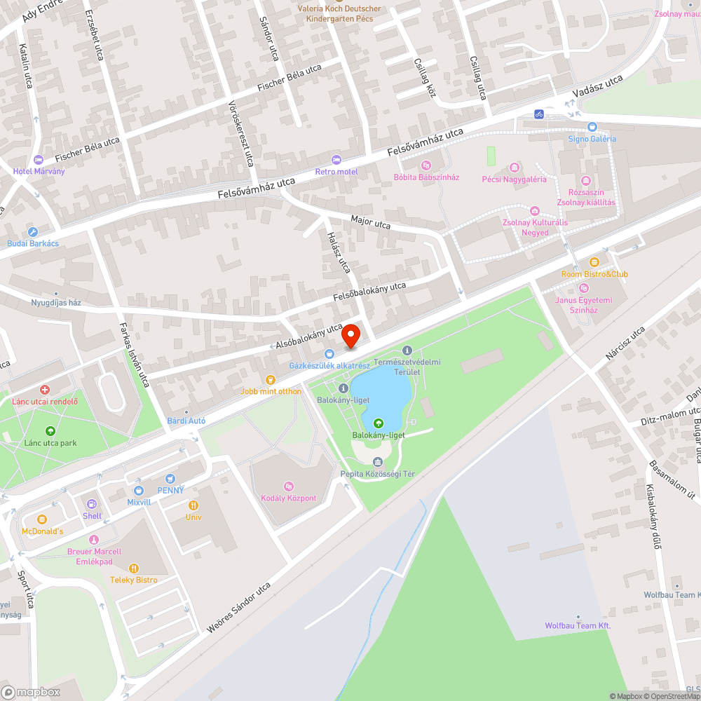 Megsüllyedt fedlap bejelentés helye