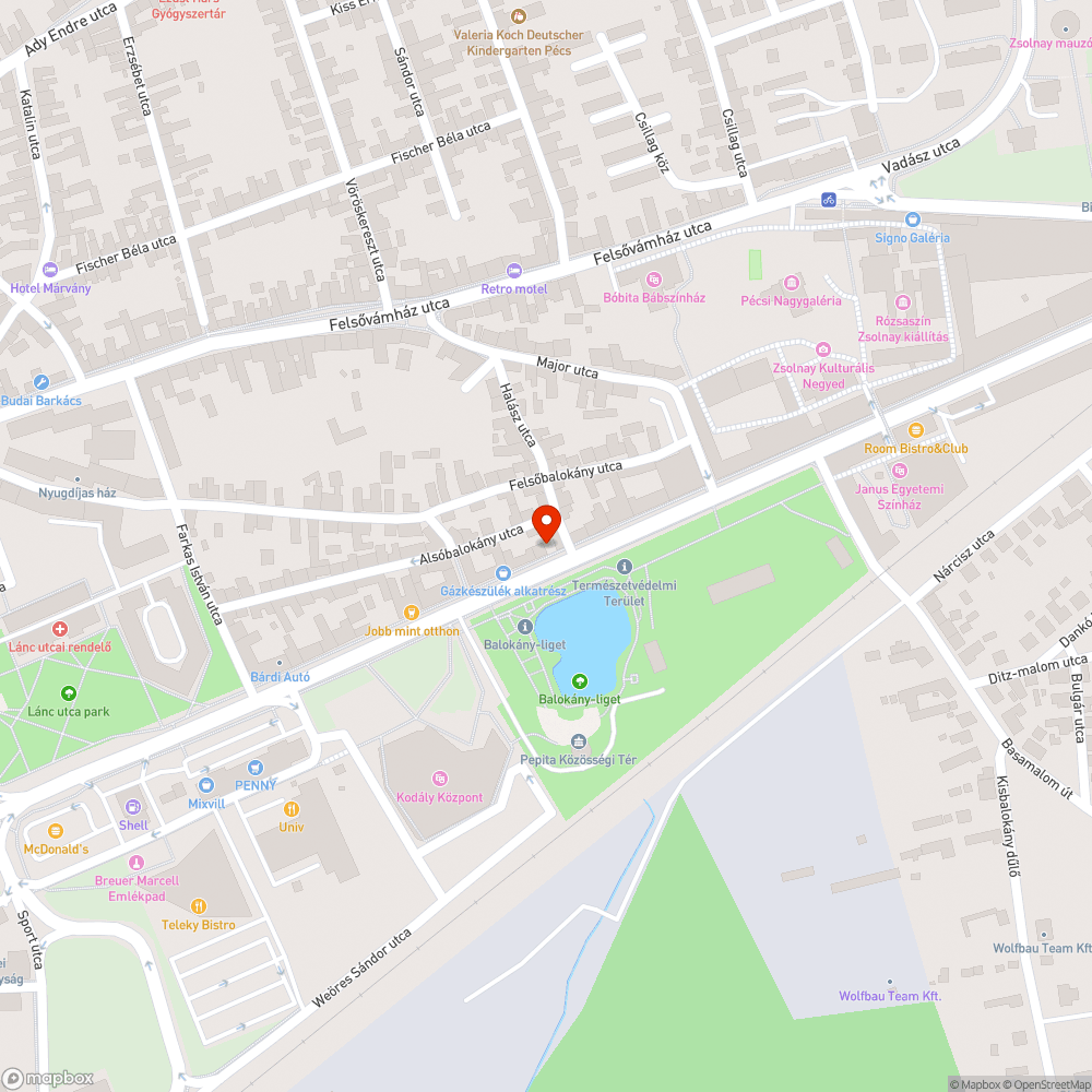 Megsüllyedt víznyelő bejelentés helye