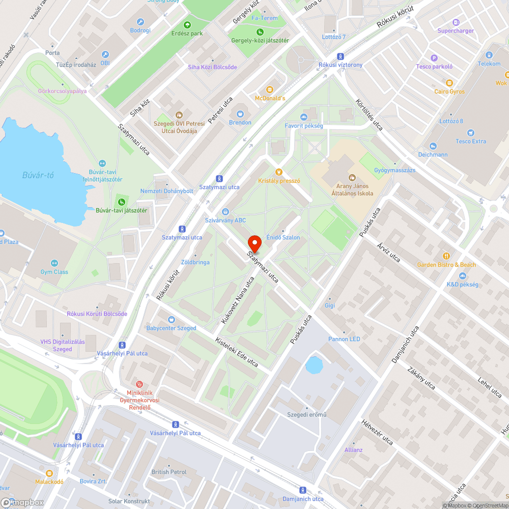 Matrac a zöldben bejelentés helye