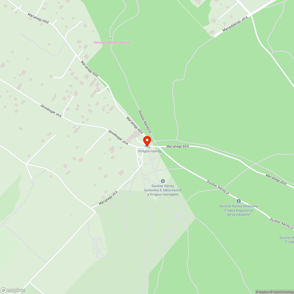 Virágos-nyereg védelme az autóktól bejelentés helye