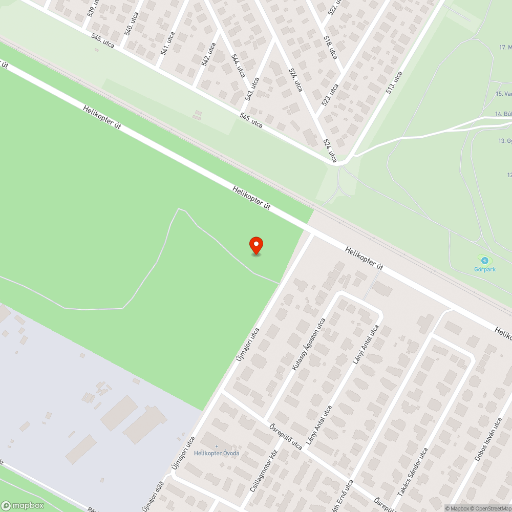 Kisállattemető az erdőben bejelentés helye