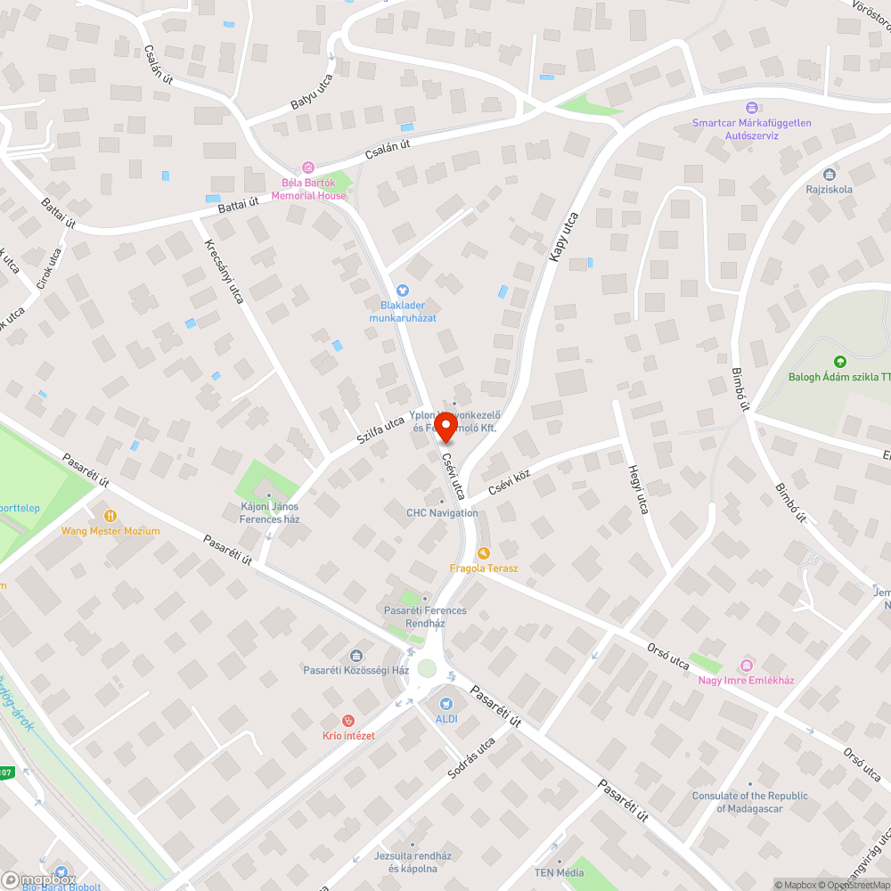 Leszakadt távközlési vezeték bejelentés helye