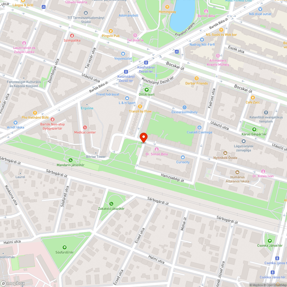 Megáll a víz az úton bejelentés helye