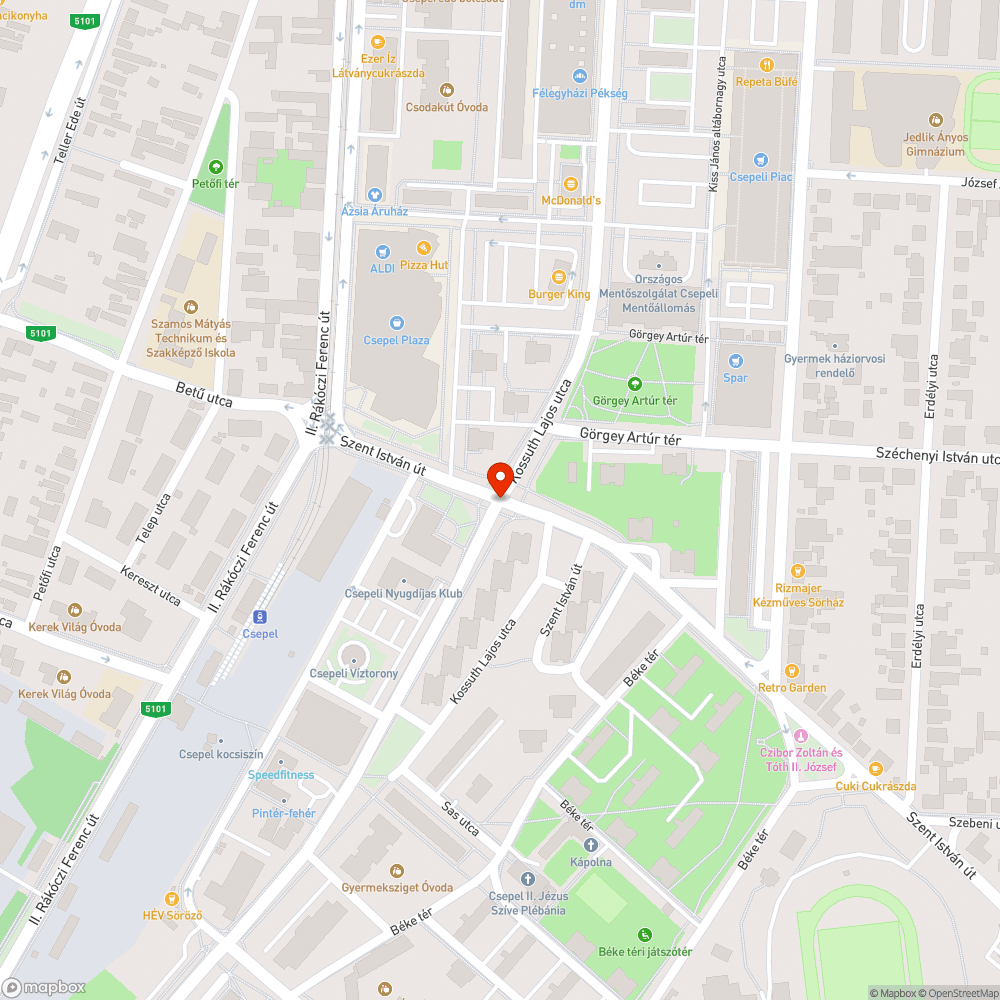 Döglött patkány bejelentés helye