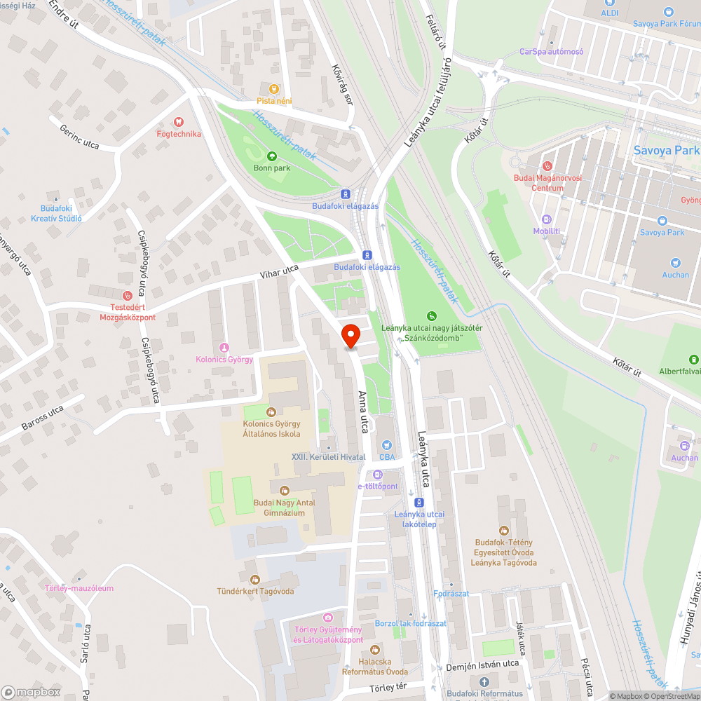 Hiányzó utcanévtáblák bejelentés helye