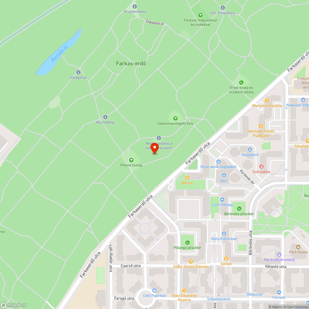 kidöntött tábla az erdőben bejelentés helye