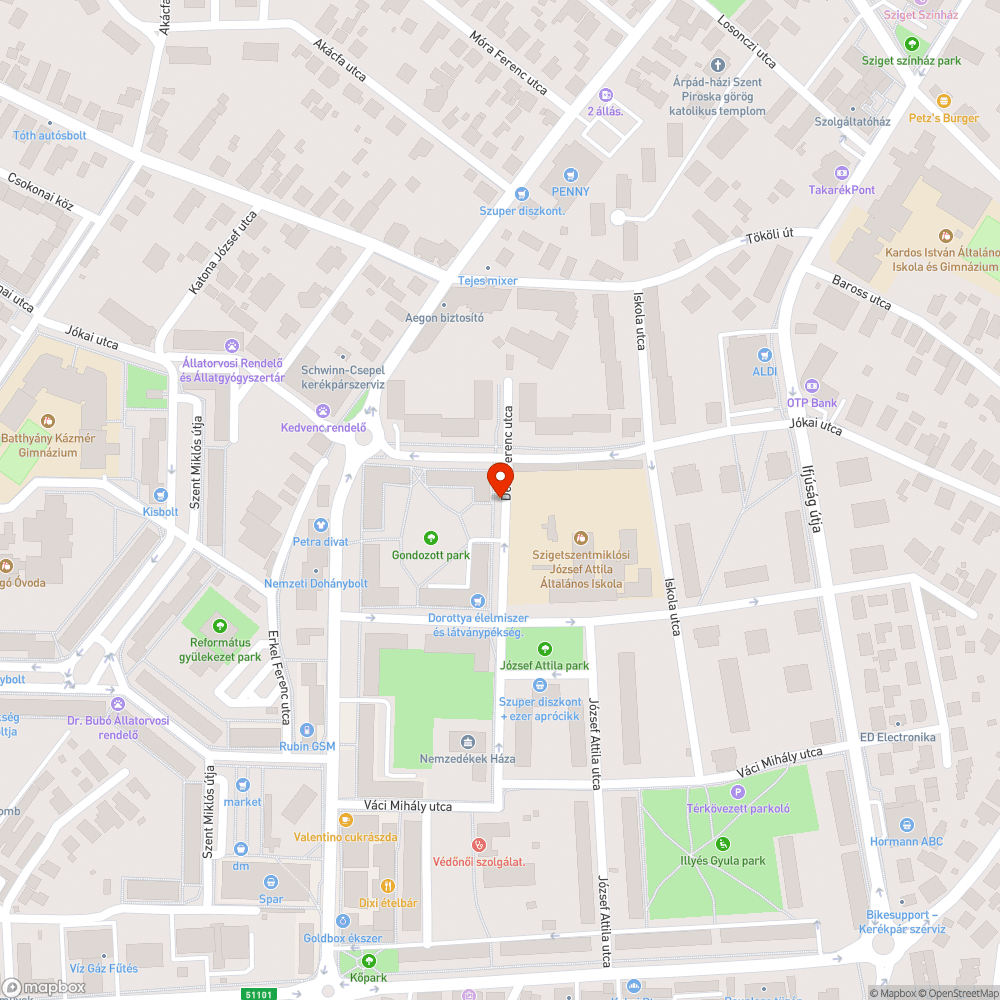 Zöldterületi parkolás bejelentés helye