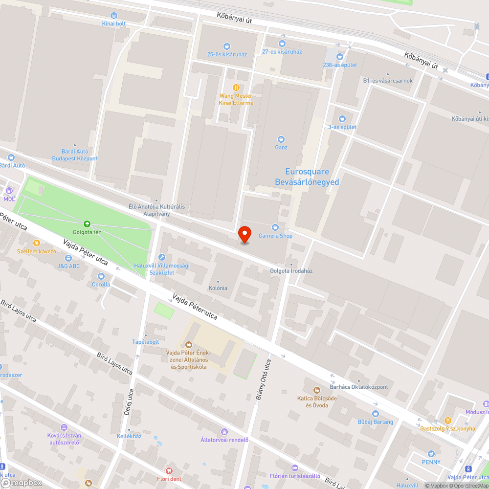 Üres fahelyek bejelentés helye