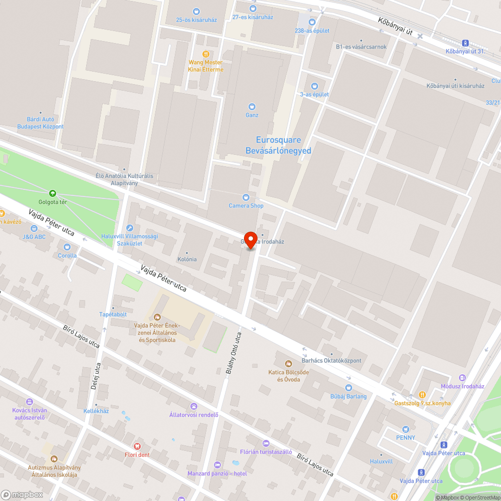 Utcára dobott kanapé bejelentés helye