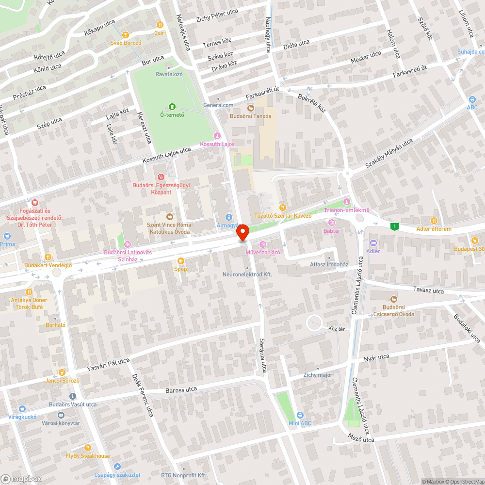 Üres oszlop és tábla bejelentés helye