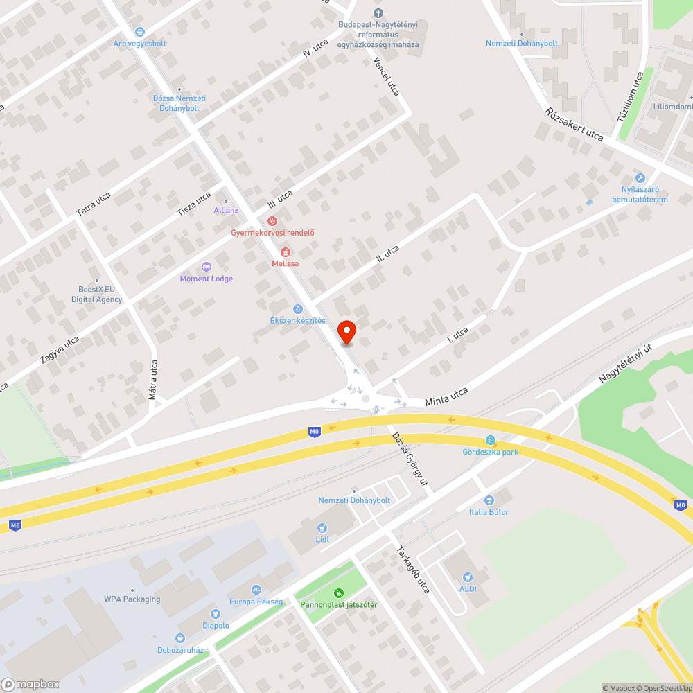 botlásveszélyes járda bejelentés helye