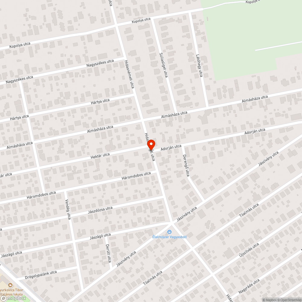 Napok óta elhagyott jármű bejelentés helye