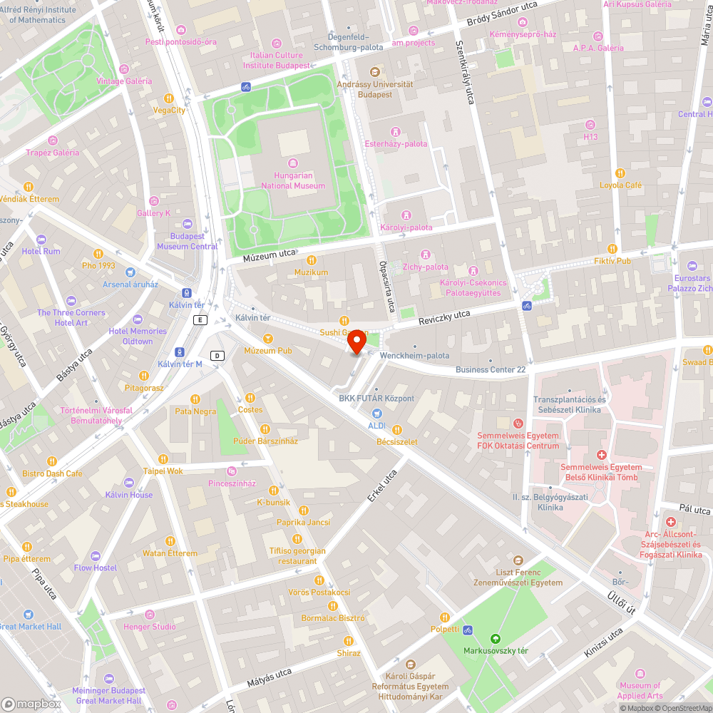 Mindkét oldalról a másik oldalra küldött gyalogosok a Szabó Ervin téren bejelentés helye