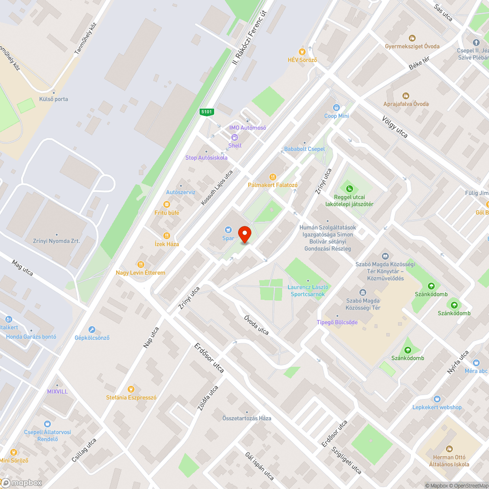 Megrongált távközlési doboz bejelentés helye