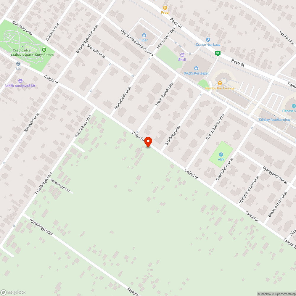 Két hatalmas kàtyú a Cséplő úton bejelentés helye