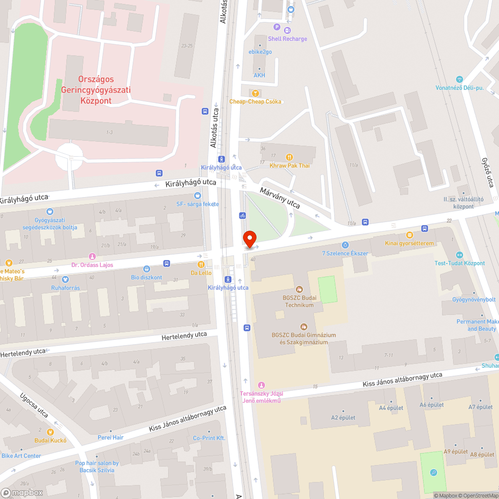 Lelógó kábel bejelentés helye