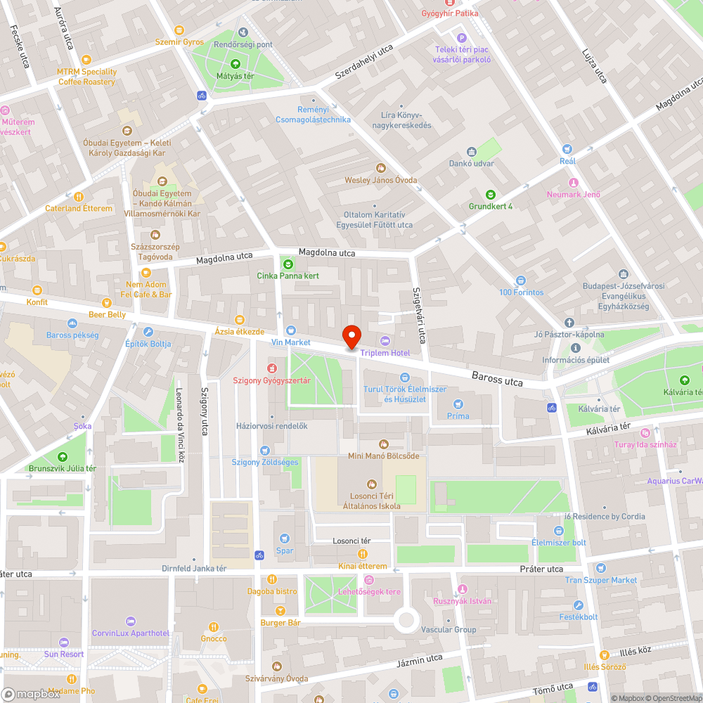 Gaz a park mellett bejelentés helye