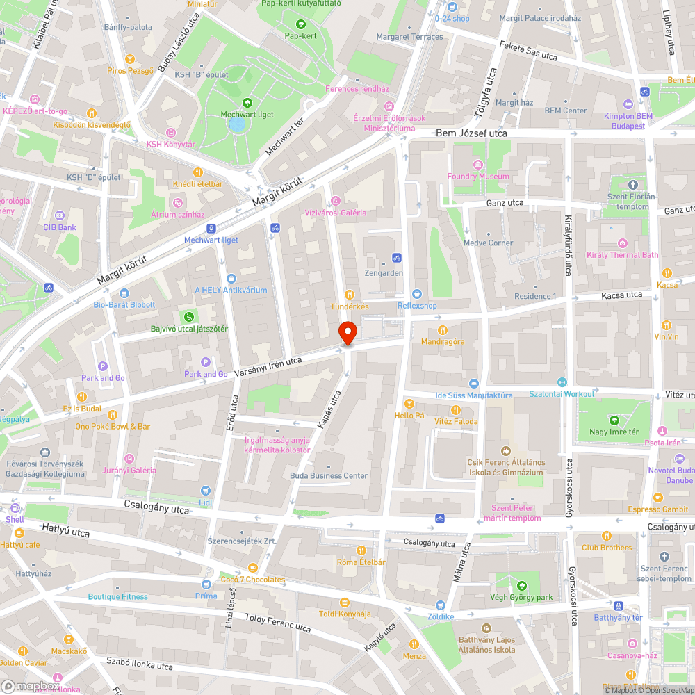 Kereszteződésben parkolás bejelentés helye