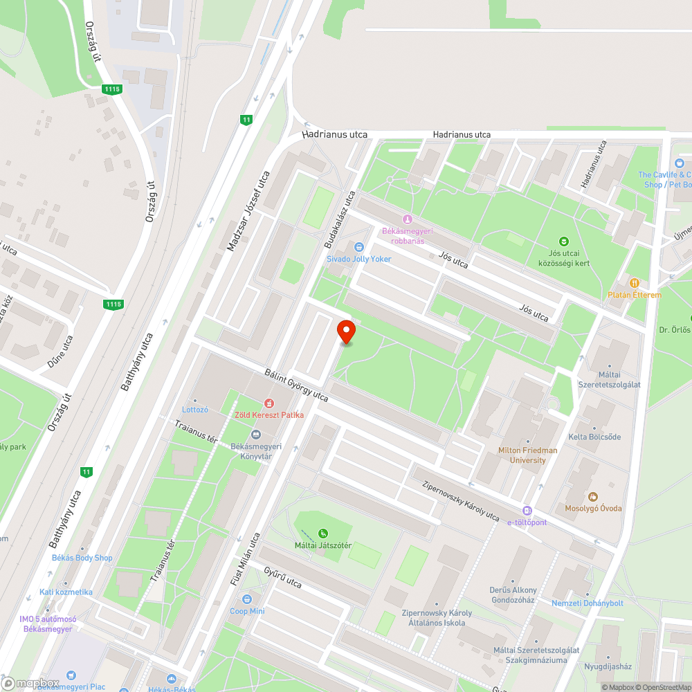 Megdőlt kút bejelentés helye