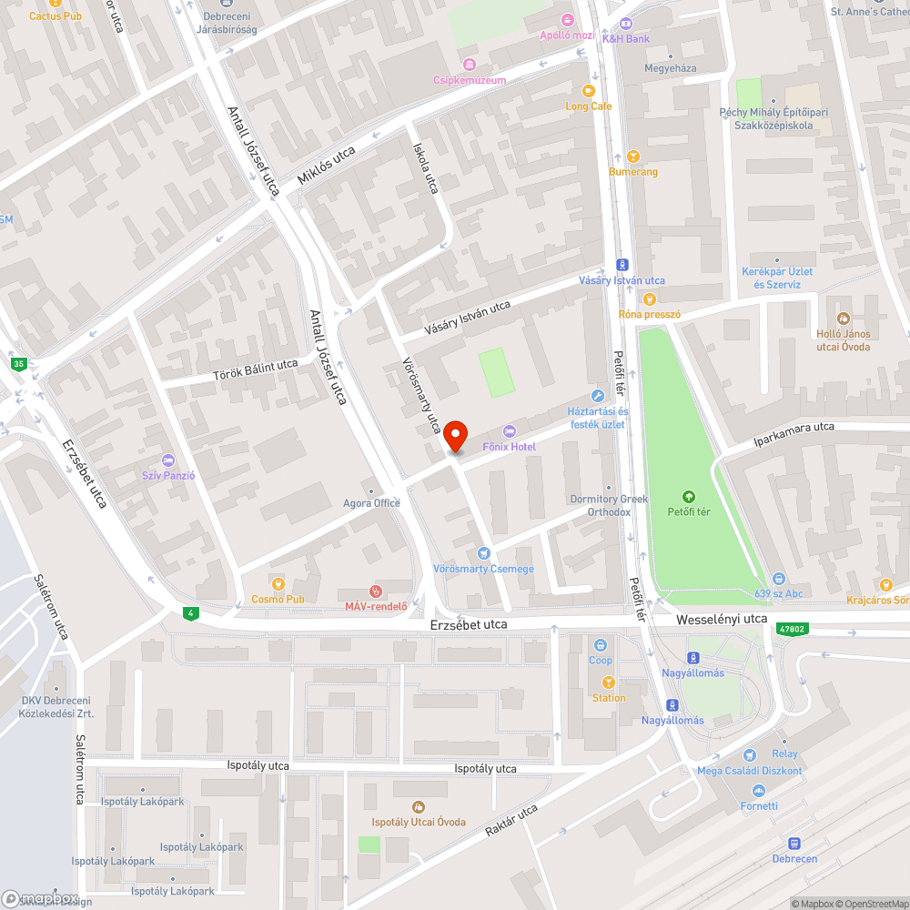 Jelzötábla bejelentés helye