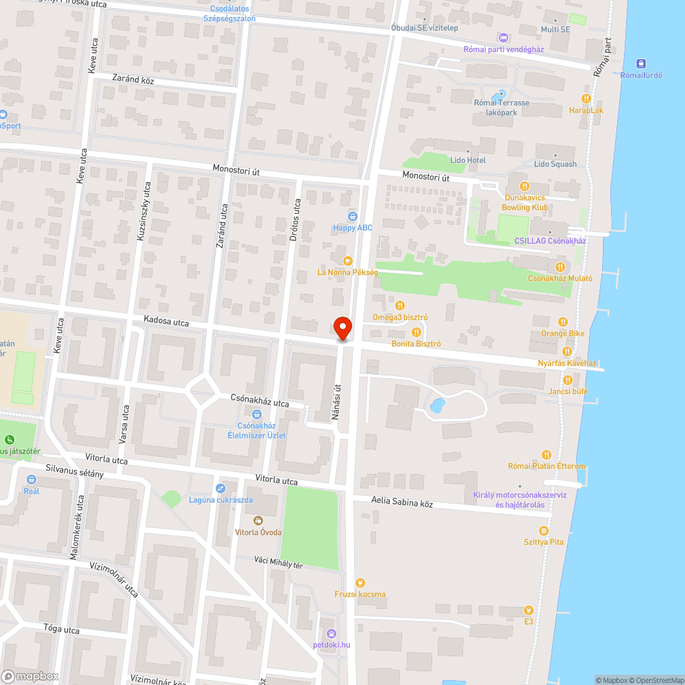 Hiányzó kerékpáros útirányjelzés a Nánásin bejelentés helye