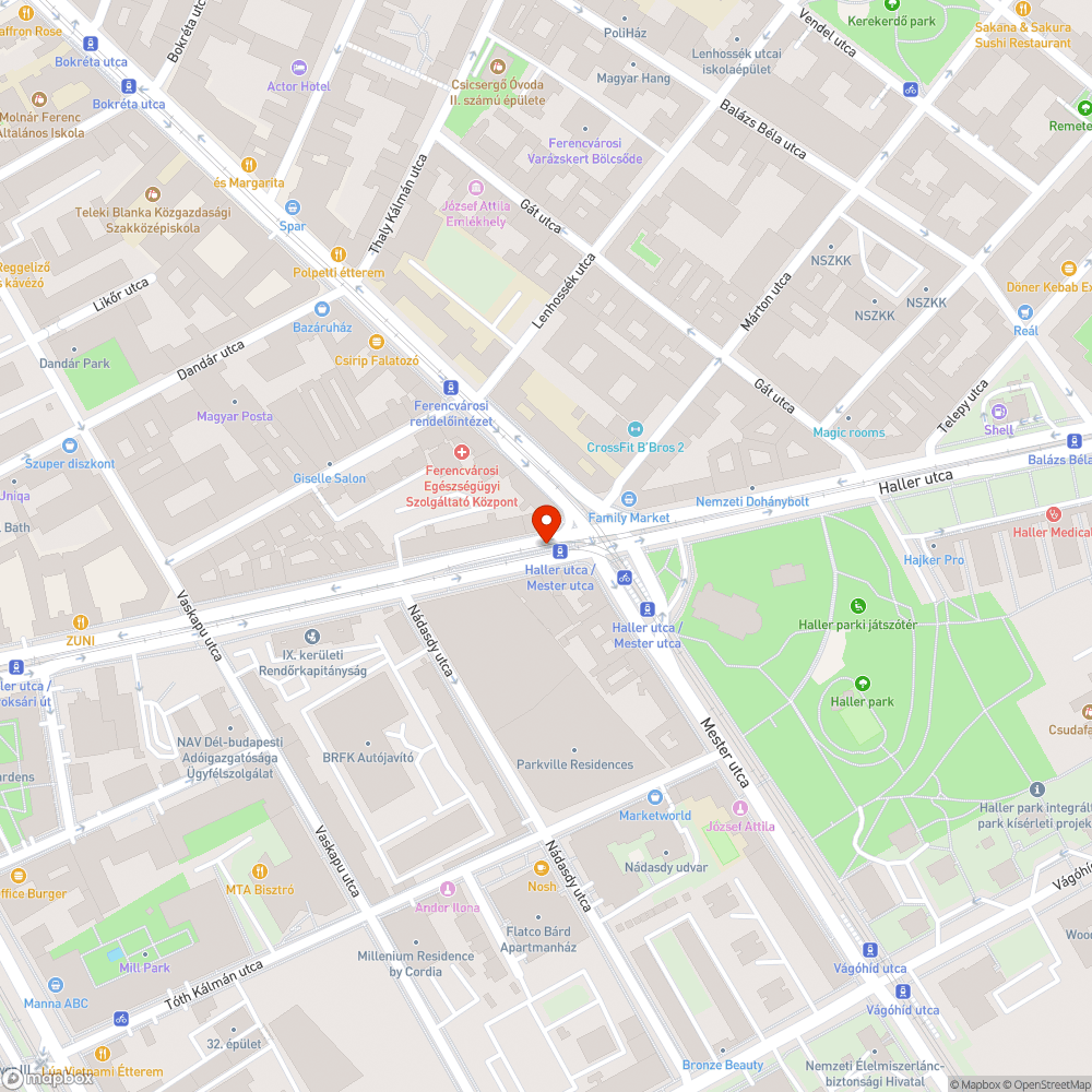 Homokos, szemetes villamosmegálló bejelentés helye