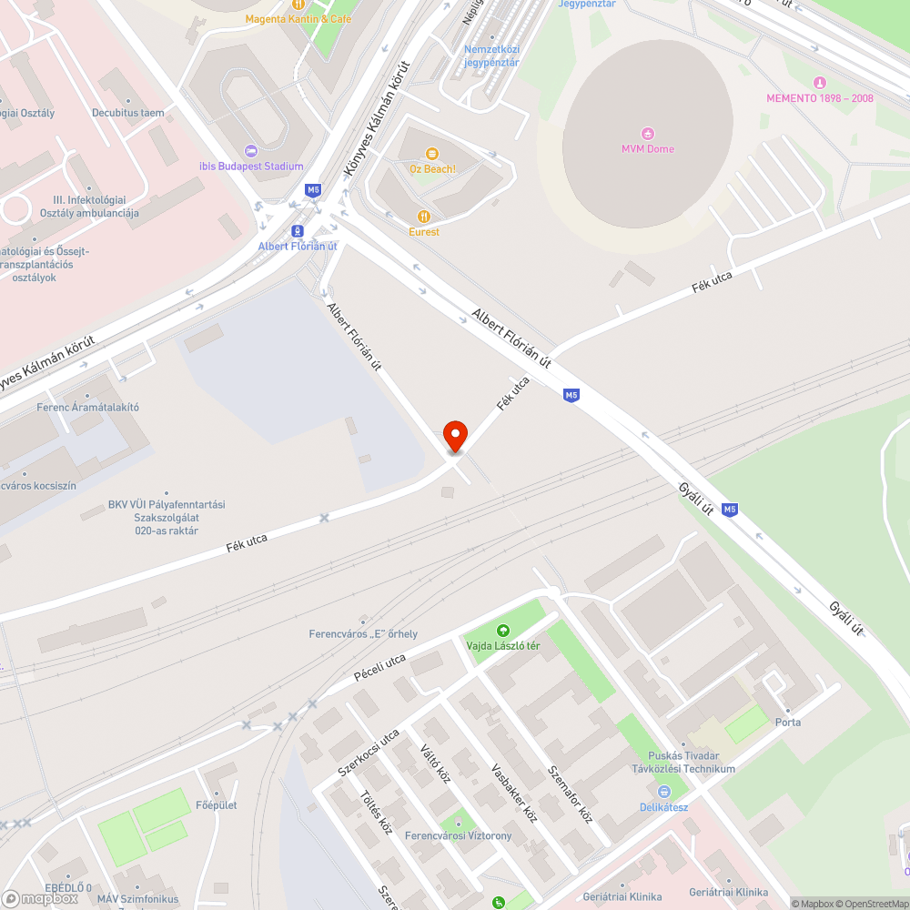 Zsákos szemét a járdára dobálva bejelentés helye