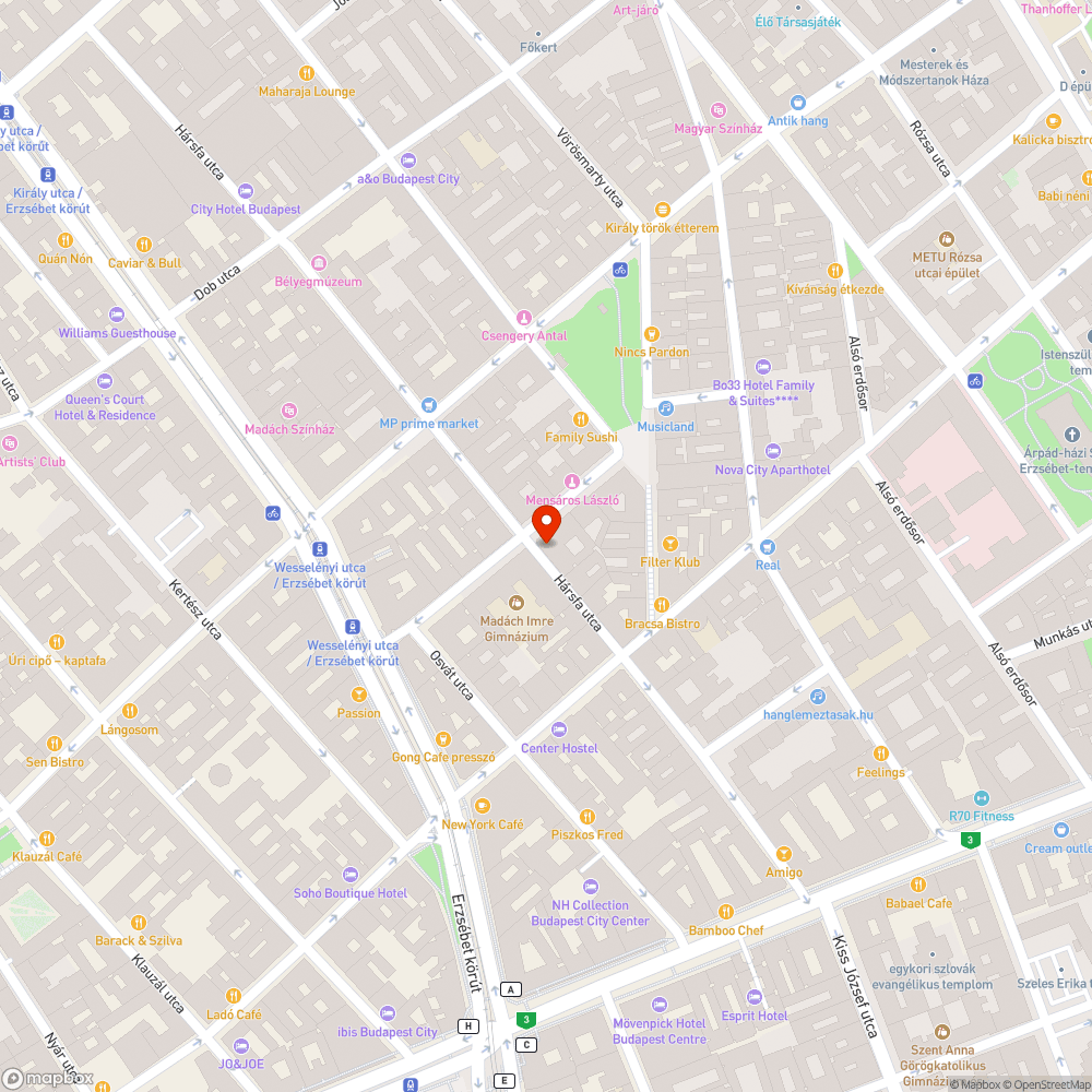 Kiégett lámpa a Hársfa utcában bejelentés helye