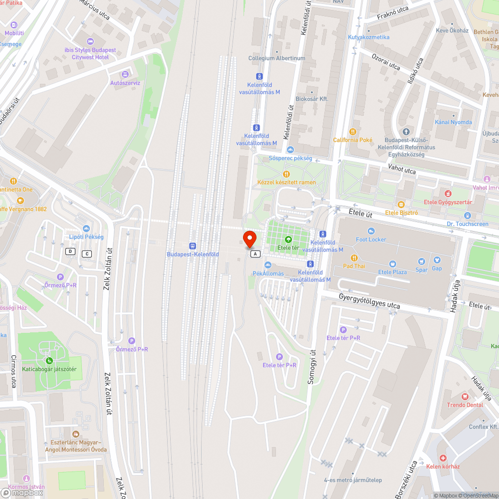 Hiányzó tábla bejelentés helye