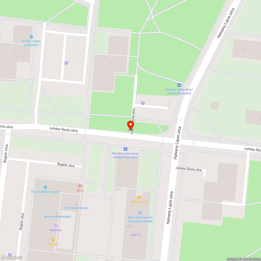 Elfordult bejelentés helye