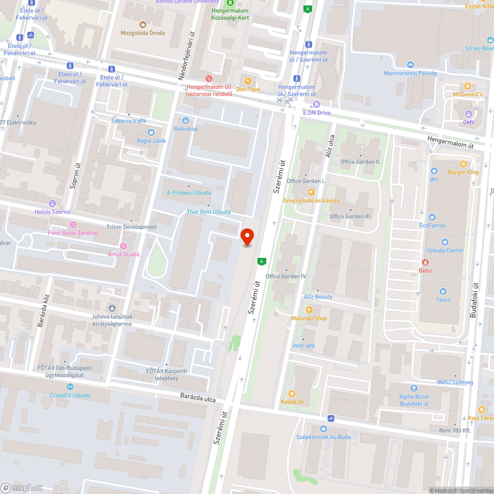 Szemétkupac a Szerémi út mellett bejelentés helye