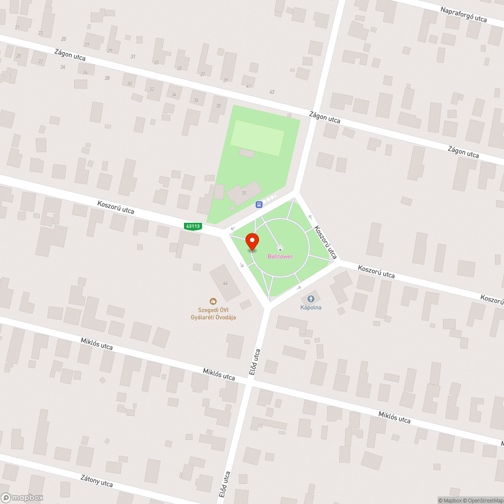 Babakocsival járhatatlan járdák bejelentés helye