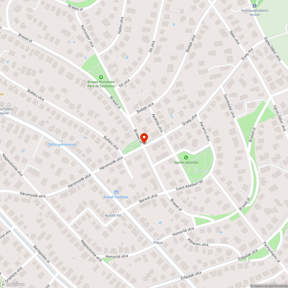 Hordalék az úttesten bejelentés helye