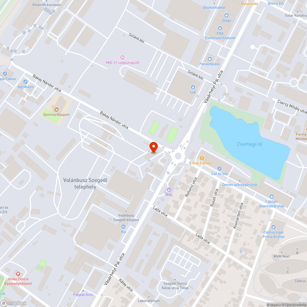 Leragasztott jelzőgomb bejelentés helye