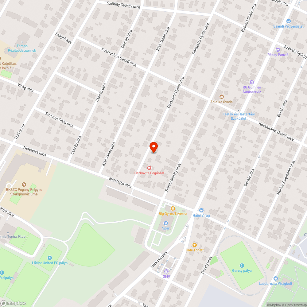 Tönkrement Telekomos szekrény bejelentés helye