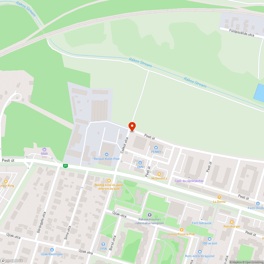 Elhagyott betonelemek bejelentés helye