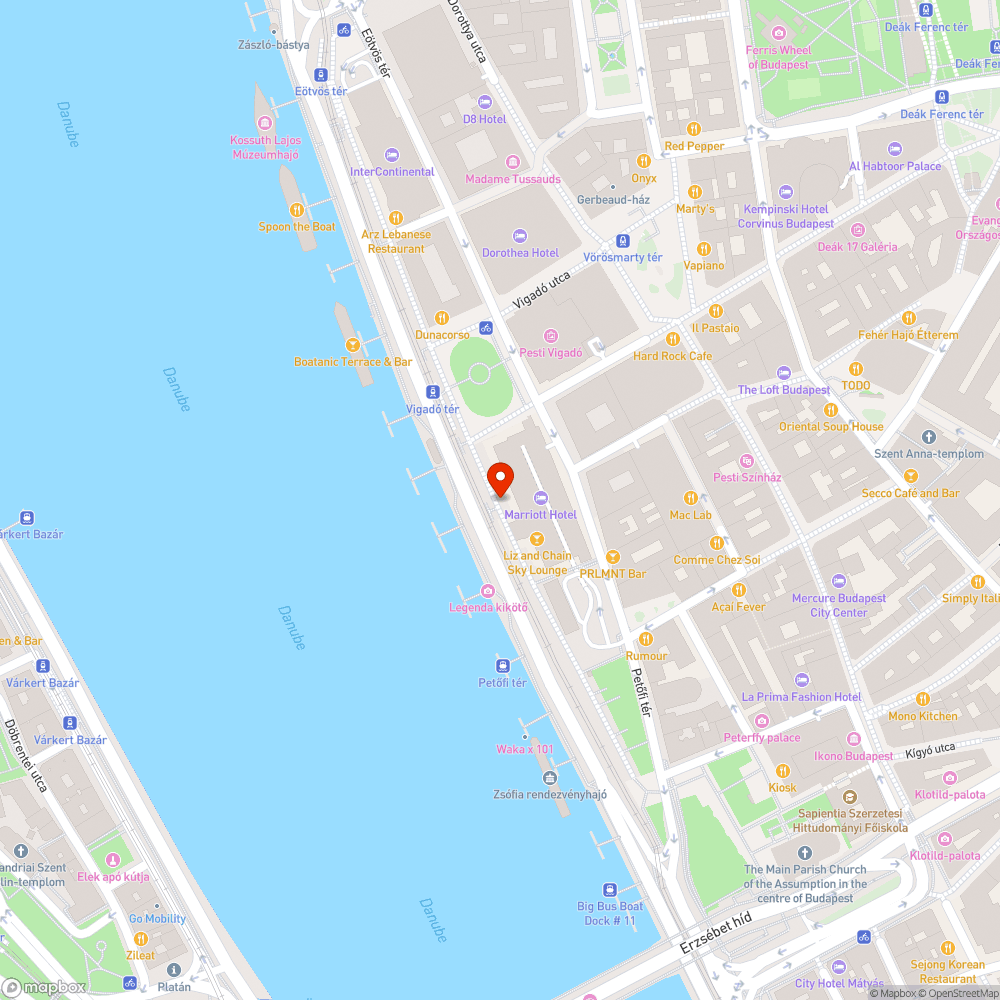 Duna korzó bejelentés helye