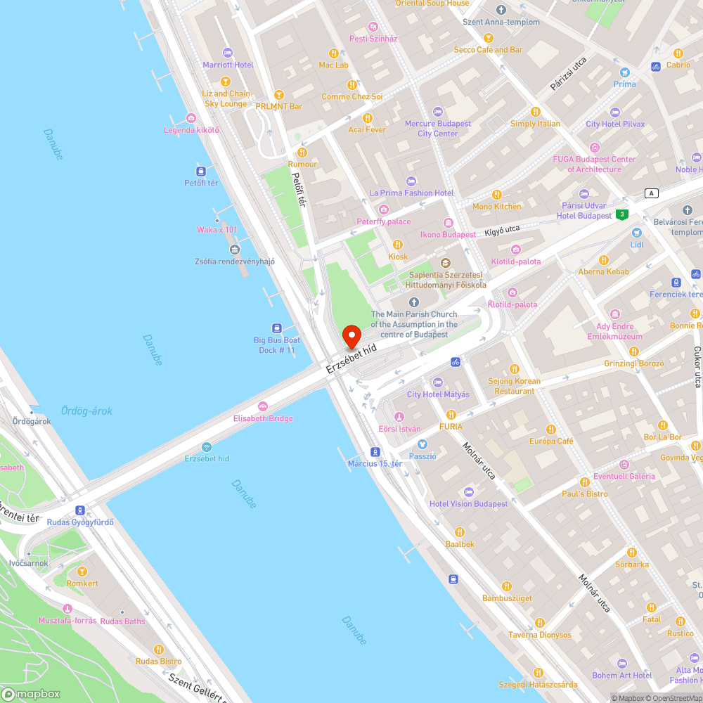 Március 15. tér bejelentés helye