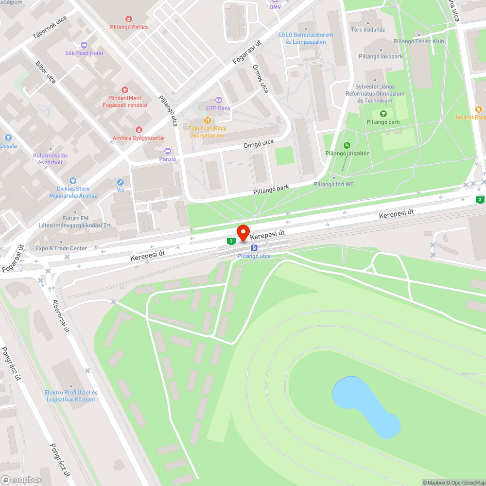 Összefirkált térkép bejelentés helye