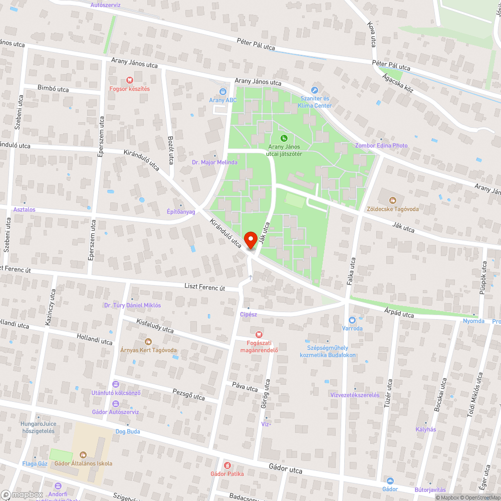 Hónapok óta nem mozduló jármű bejelentés helye