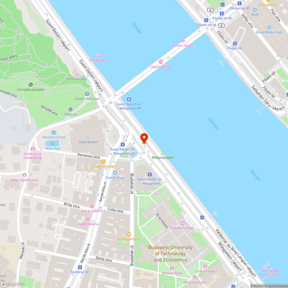 Karácsonyfák a Gellért téren bejelentés helye