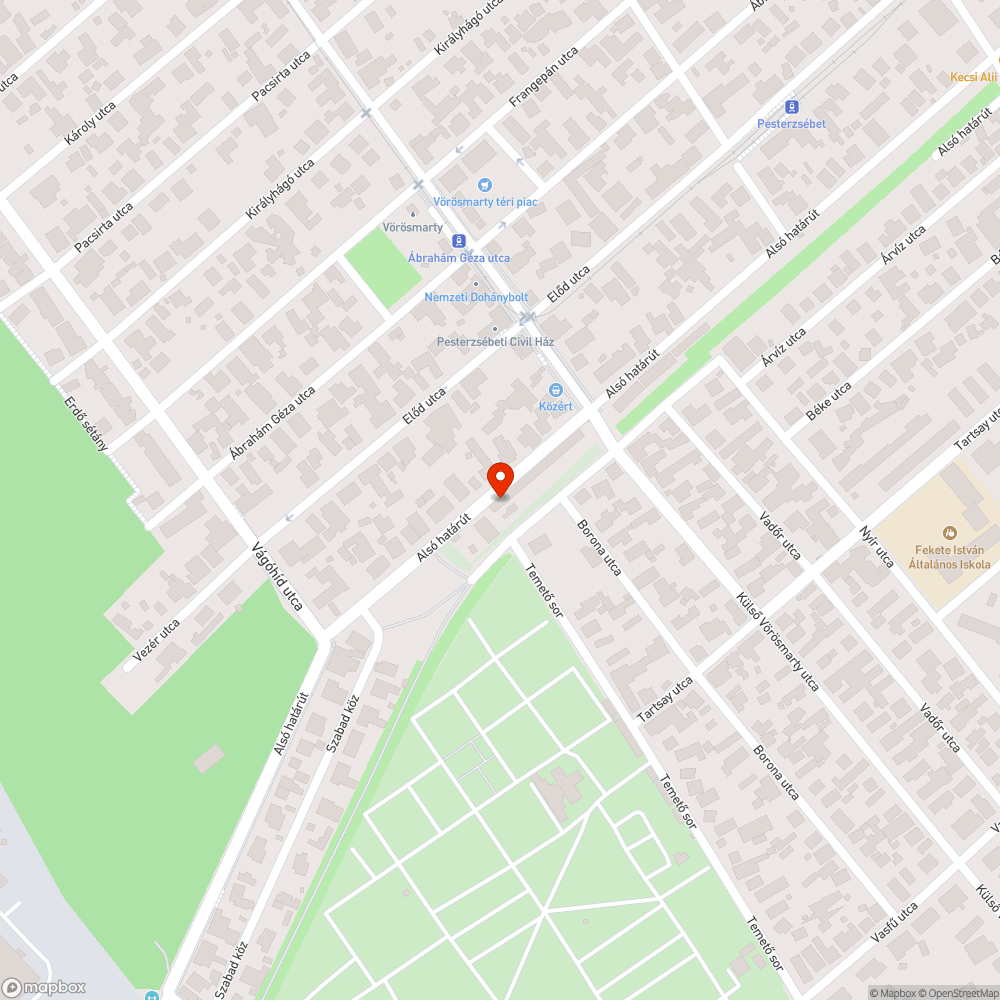 Fekete zsákos szemét bejelentés helye