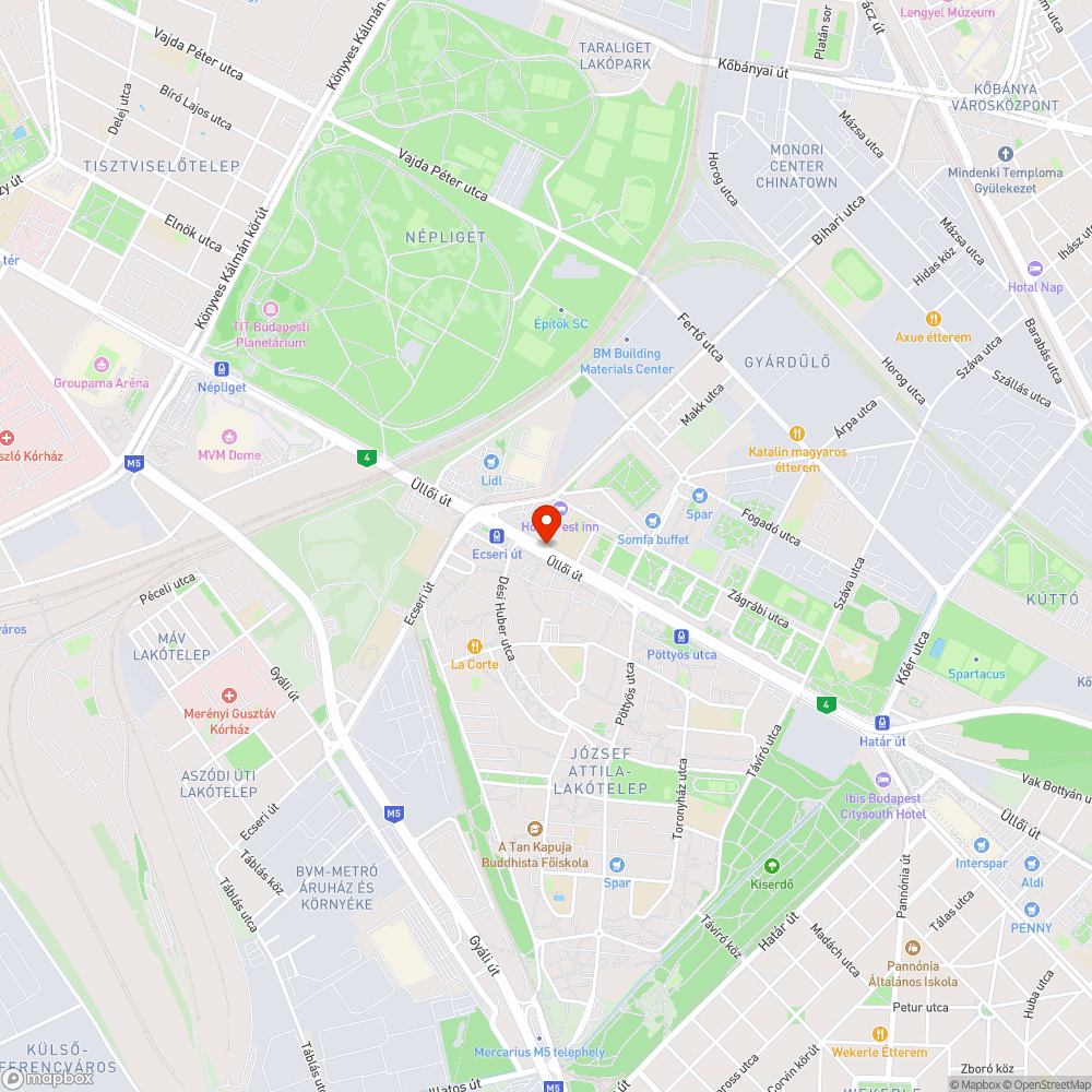 rendszeresen elparkolt és ezzel tönkretett zöldsáv bejelentés helye