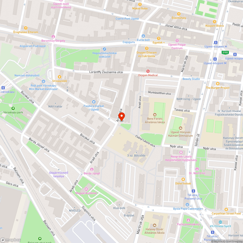 Hulladék a zöldfelületen bejelentés helye