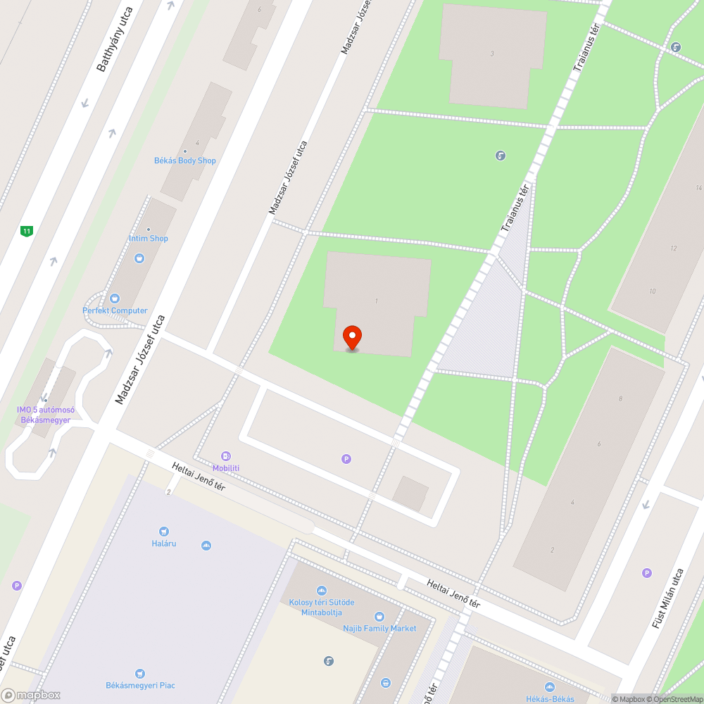 Graffiti bejelentés helye